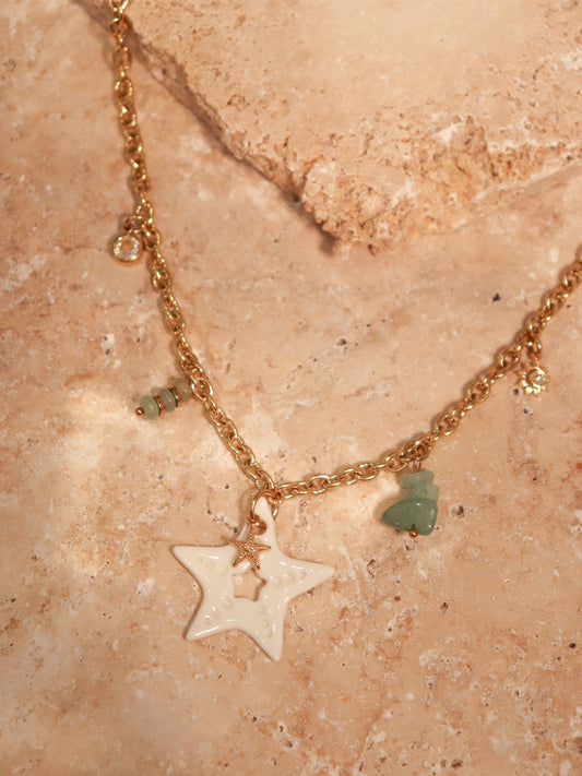 Collier Étoile de mer Soléa en porcelaine