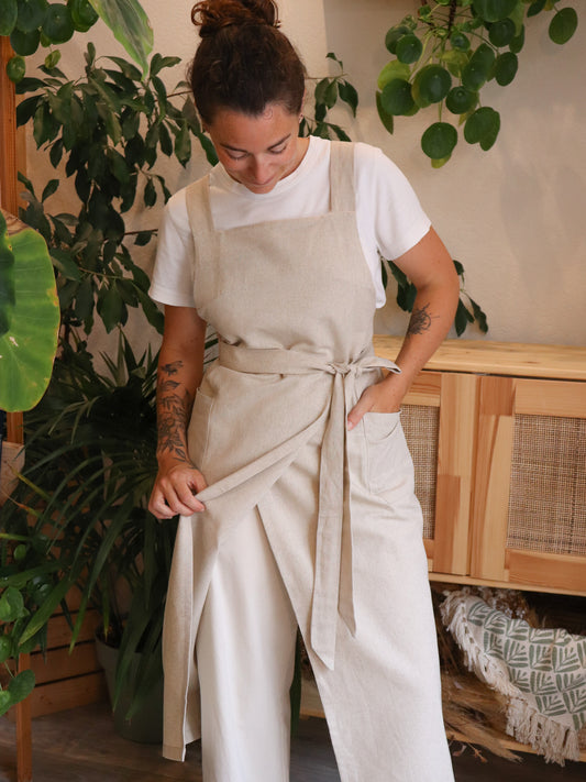 Tablier de potier CLAYO - Lin naturel
