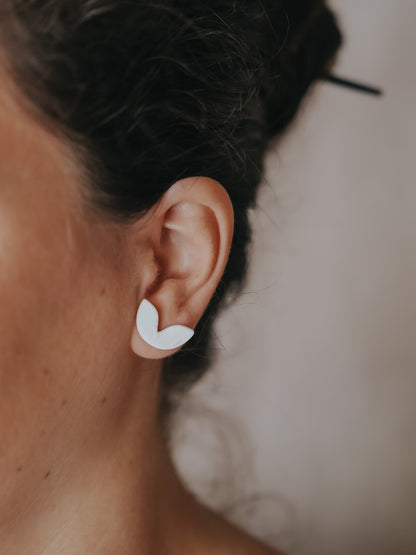 Boucles d'oreilles en porcelaine - Náxos