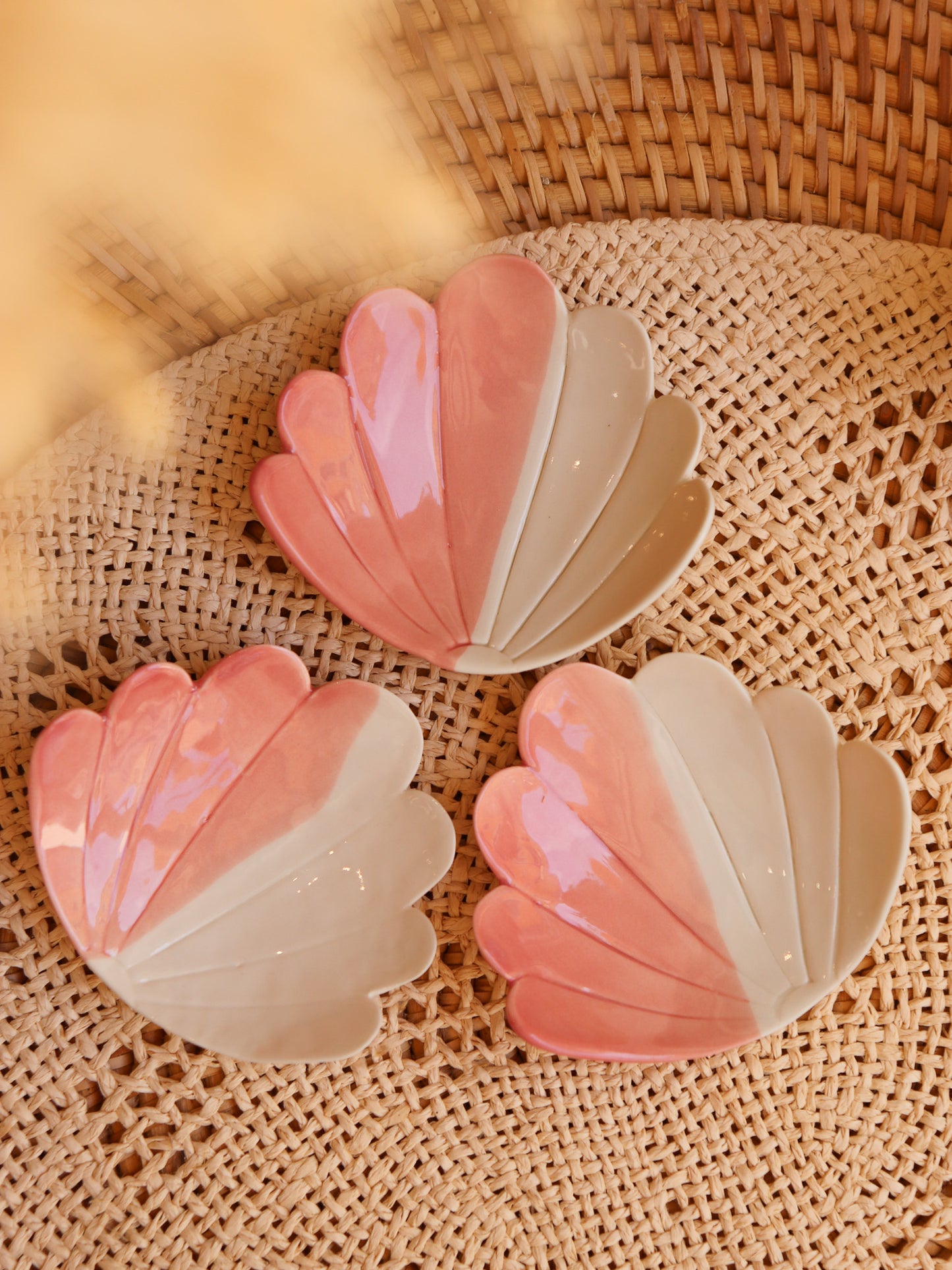 Coupelle coquillage en porcelaine artisanale – CORAIL ROSE