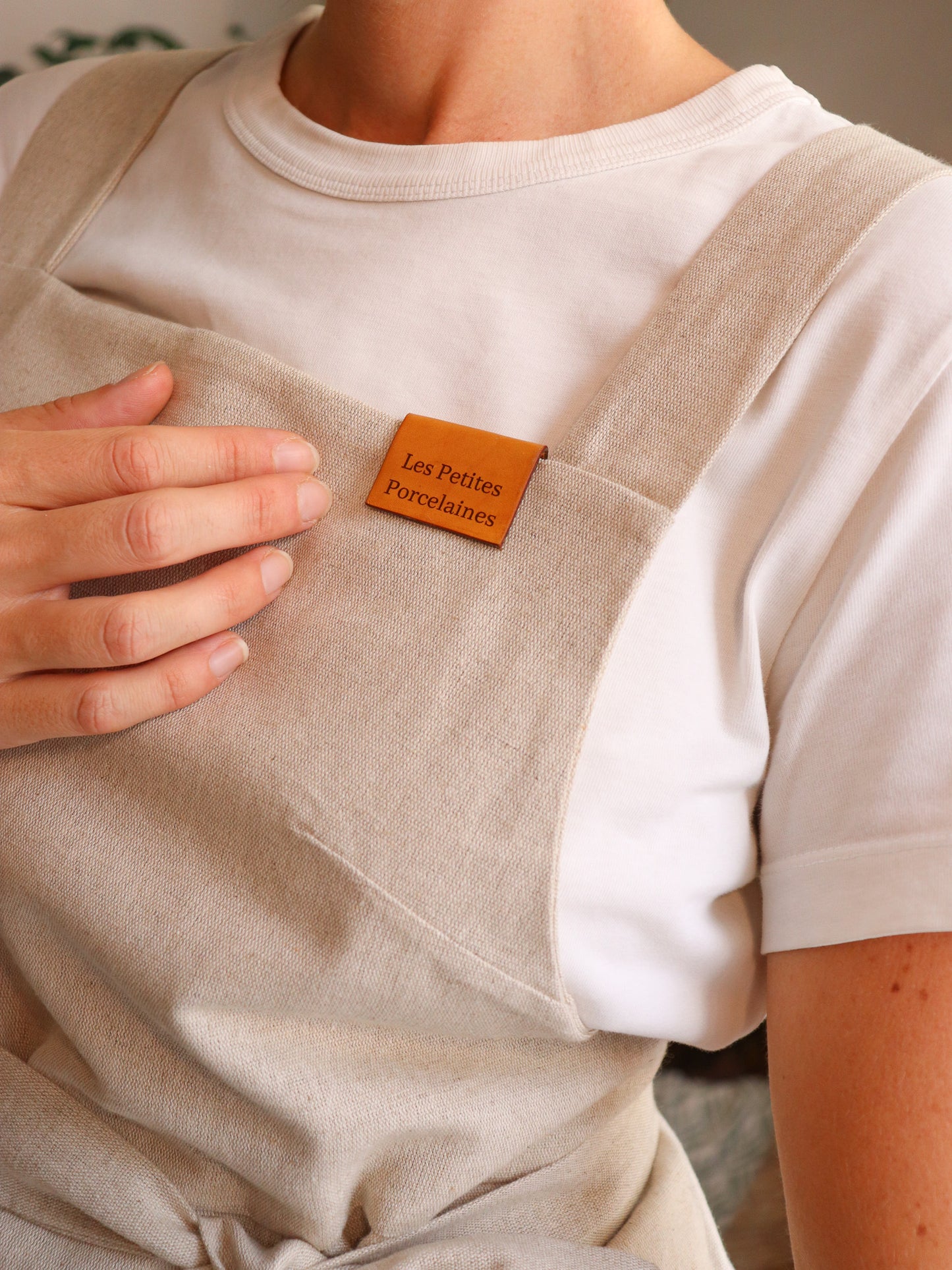Étiquette en cuir personnalisée – L’Empreinte CLAYO
