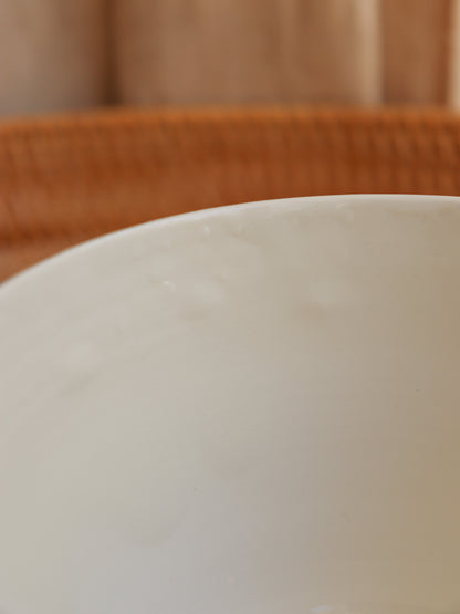 Grand bol en porcelaine artisanale – CORAIL ROSE
