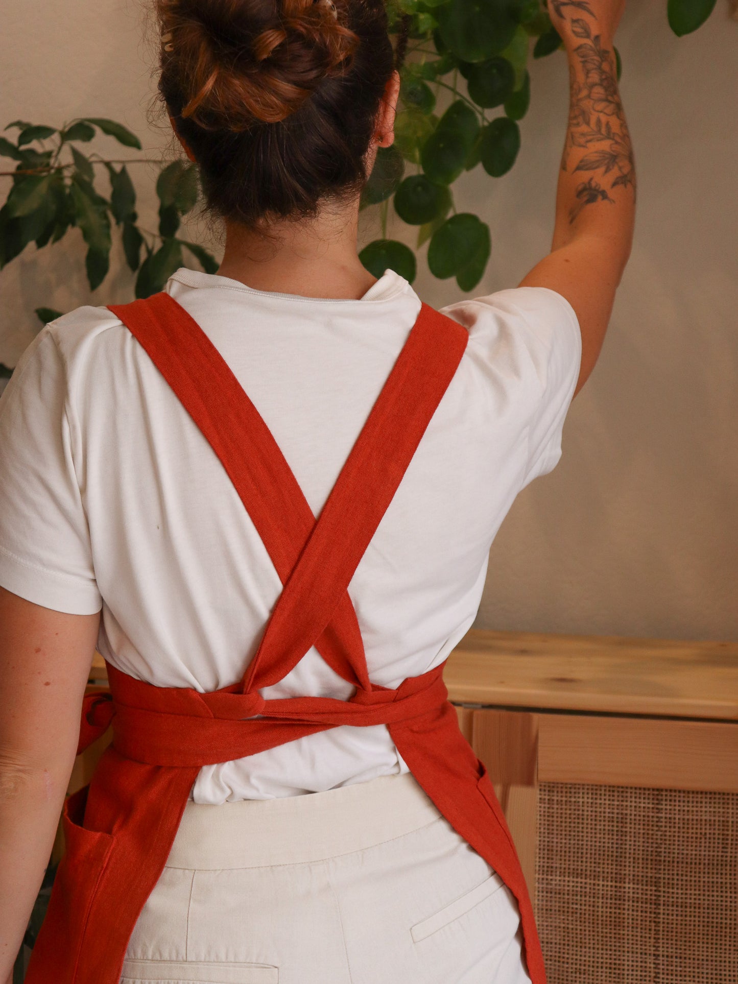 Tablier de potier CLAYO - Lin Terracotta