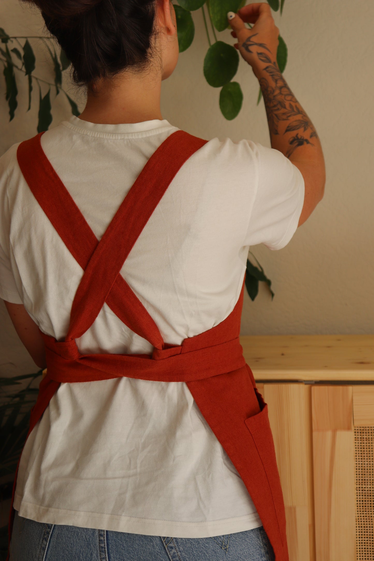Tablier de potier CLAYO - Lin Terracotta