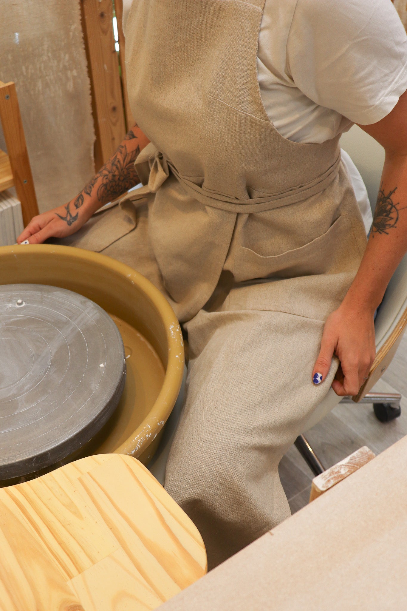 Tablier de potier CLAYO - Lin naturel