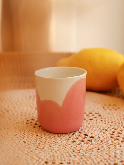 Tasse en porcelaine artisanale – CORAIL ROSE