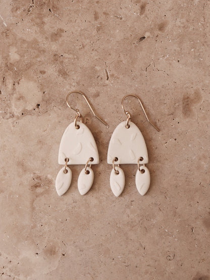 Boucles d'oreilles en porcelaine - Mílos