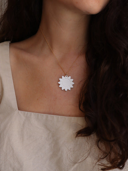 Collier en porcelaine - Rhéa