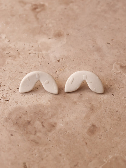 Boucles d'oreilles en porcelaine - Náxos